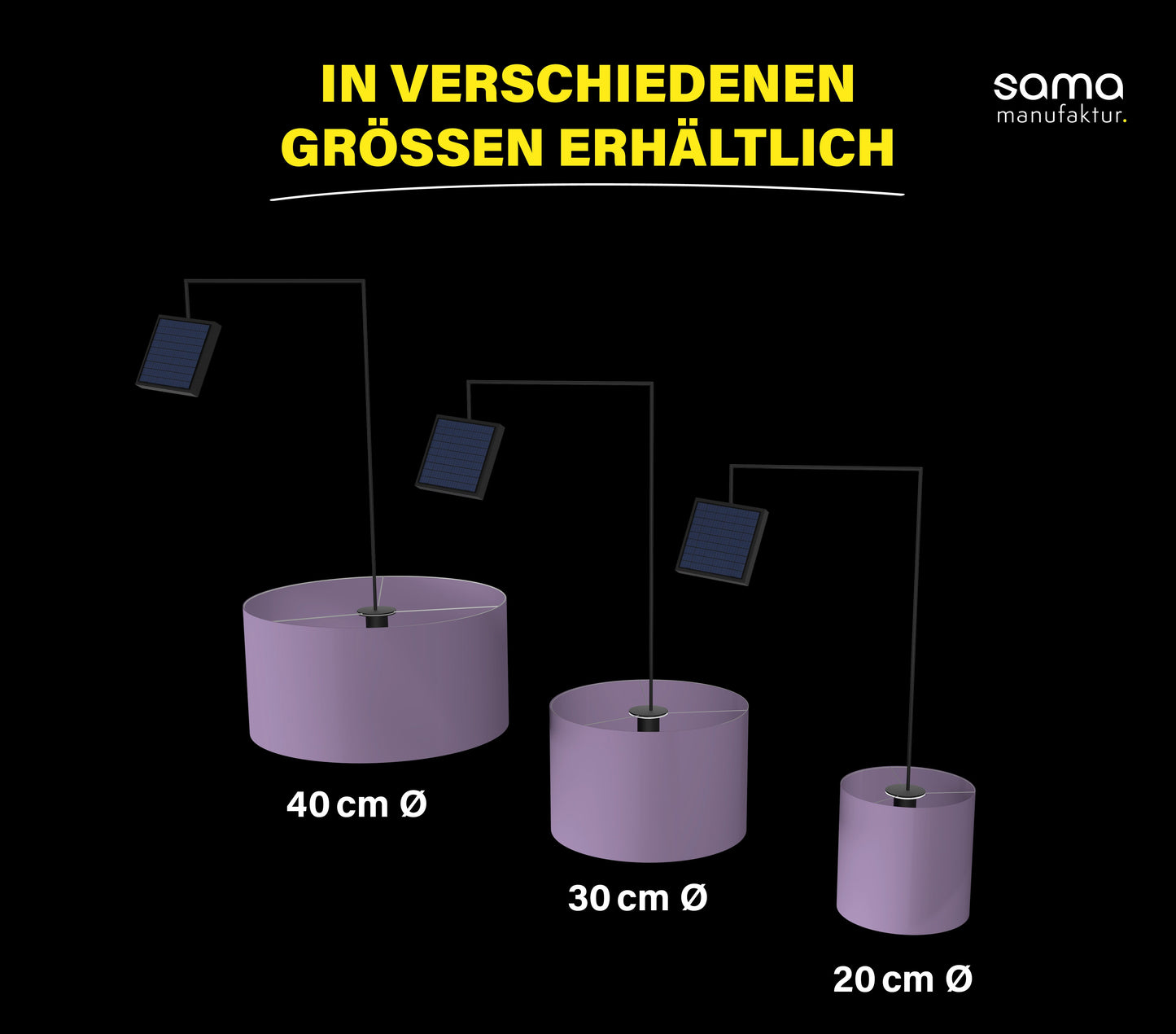 Outdoor Lampenschirm Gartenbeleuchtung Solarleuchte – Ikat Beige, Rückseite cremeweiß