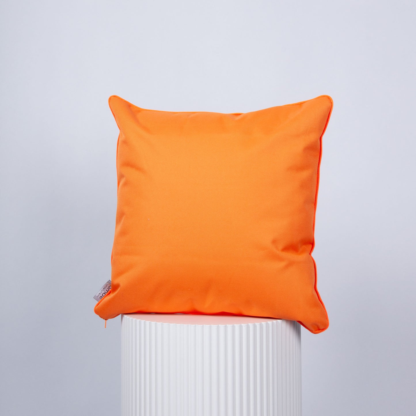 Outdoor Dekokissen 40 x 40 cm Schmetterlinge, Rückseite orange