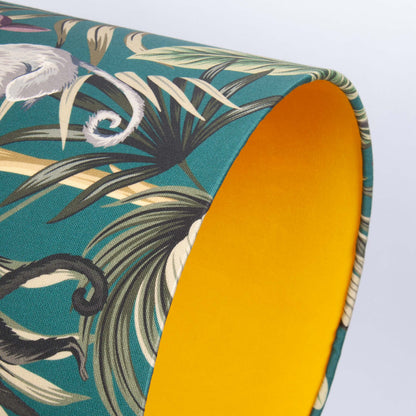 Outdoor Lampenschirm Gartenbeleuchtung Solarleuchte – Affenmotiv, Innenstoff gelb