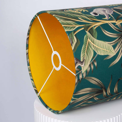 Outdoor Lampenschirm Gartenbeleuchtung Solarleuchte – Affenmotiv, Innenstoff gelb