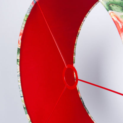 Outdoor Lampenschirm Gartenbeleuchtung Solarleuchte – Kaktur, Innenstoff rot