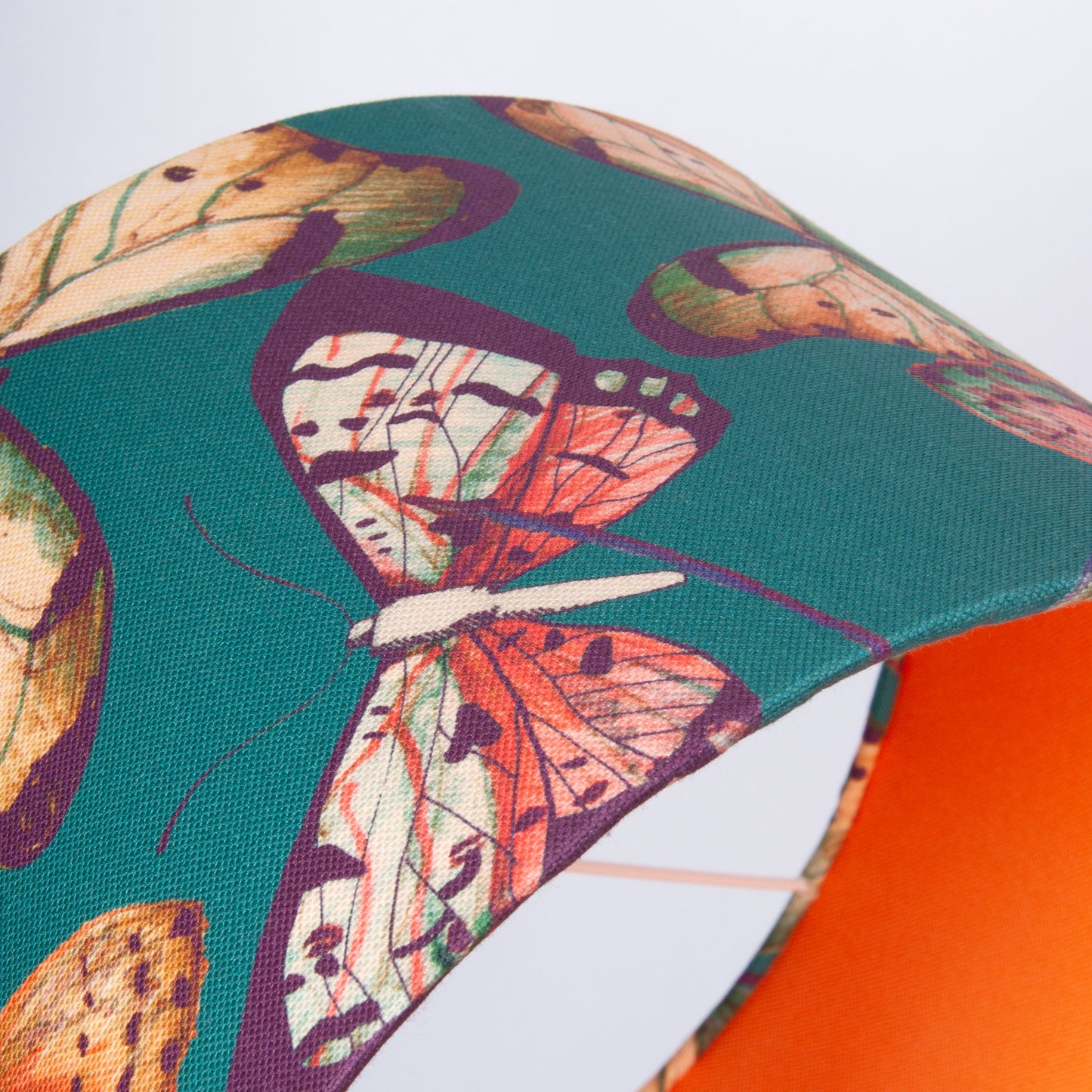 Outdoor Lampenschirm Gartenbeleuchtung Solarleuchte – Schmetterlinge, Innenstoff orange