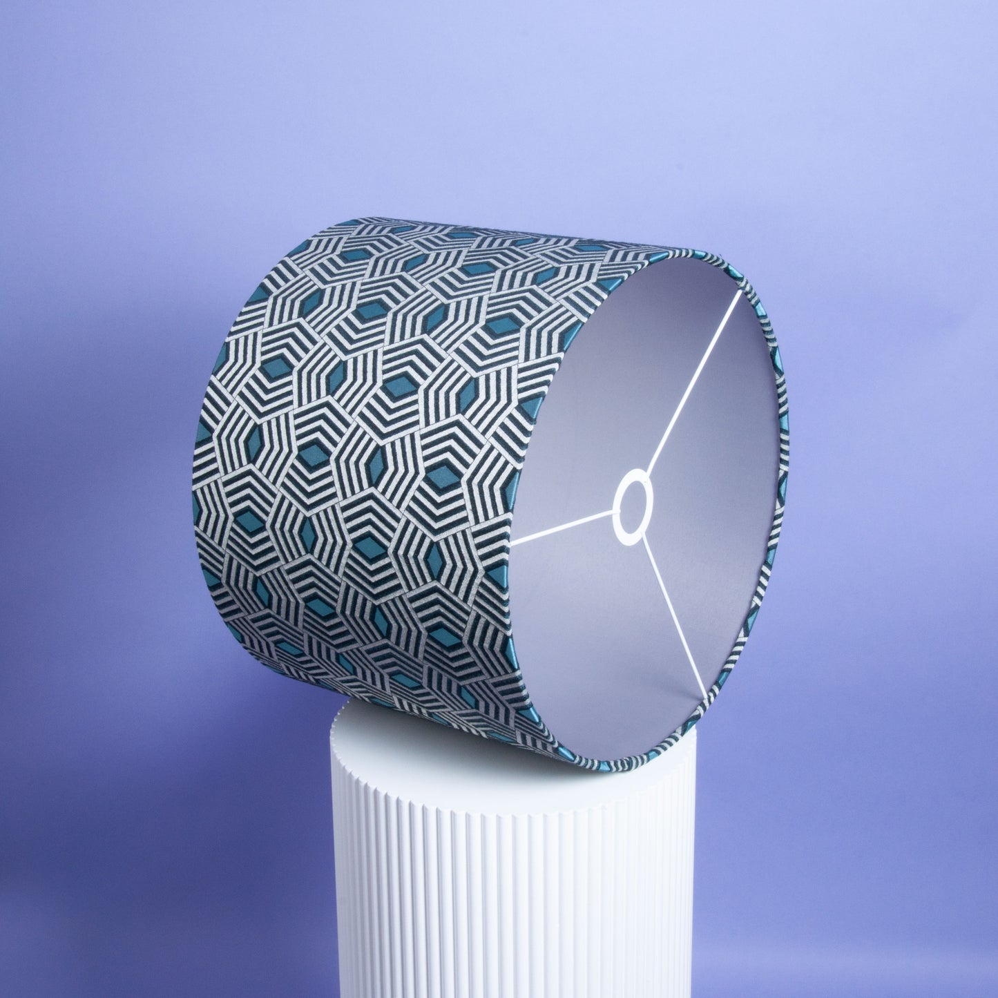 Romo „KIKI“ – Limited Upcycling Lampenschirm ⌀ 40 cm x H 30 cm