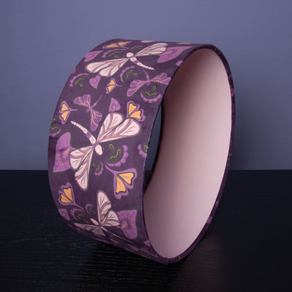 Lampenschirm Lila mit Libellen – Exklusives Design – Handgefertigt & einzigartig