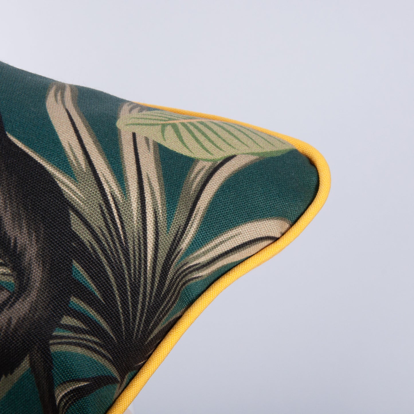 Outdoor Dekokissen 40 x 40 cm Affen, Rückseite gelb