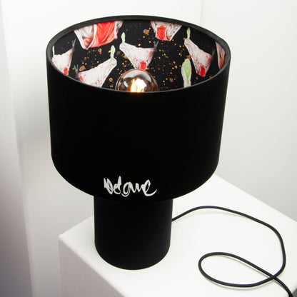 Table Lamp Velvet Black Volane Edition