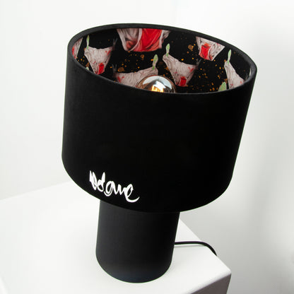 Table Lamp Velvet Black Volane Edition