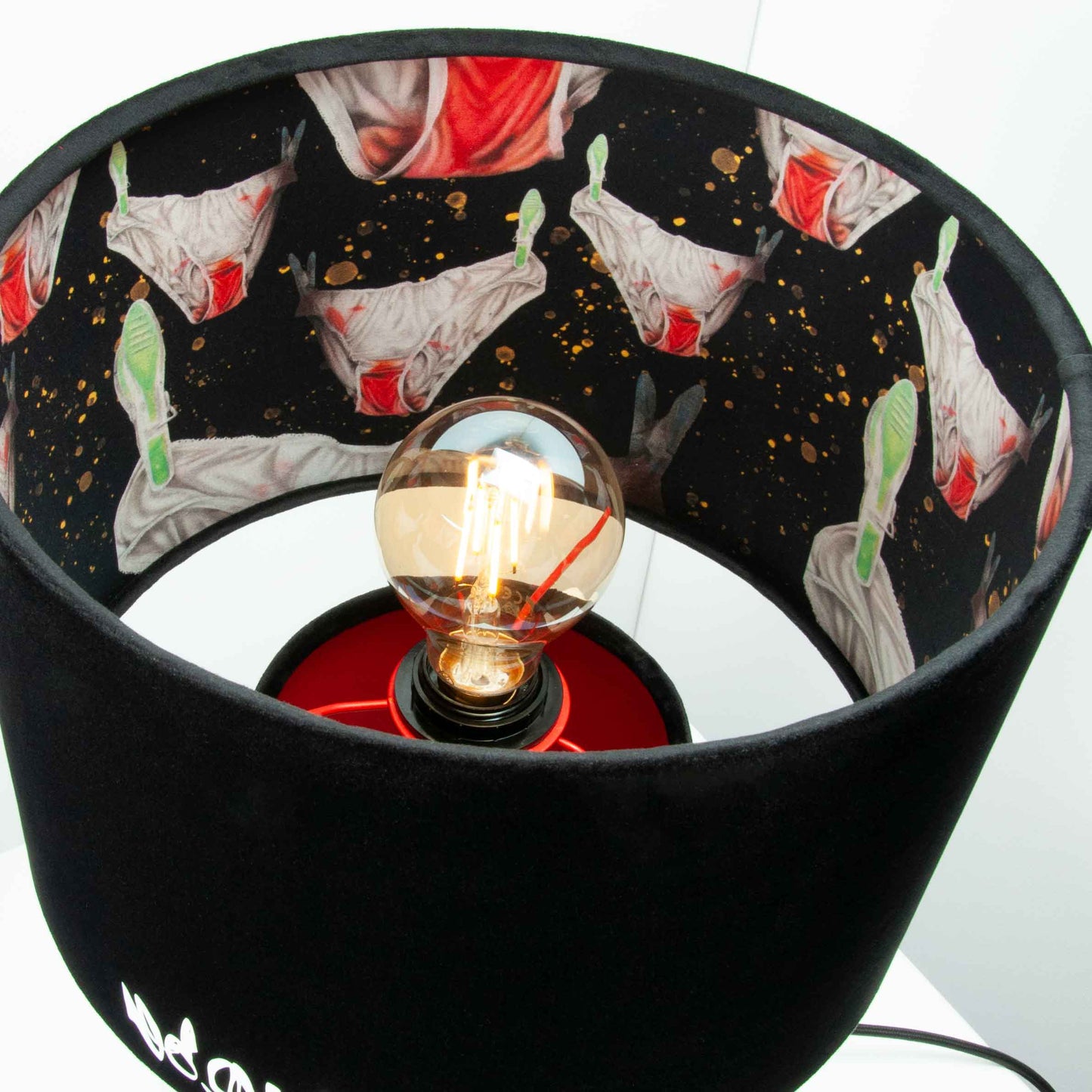Table Lamp Velvet Black Volane Edition