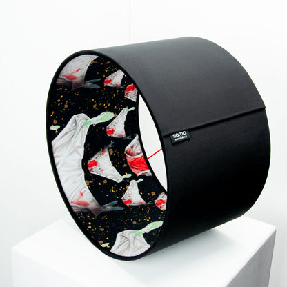 Lampenschirm Samt Schwarz – Volane Art Edition