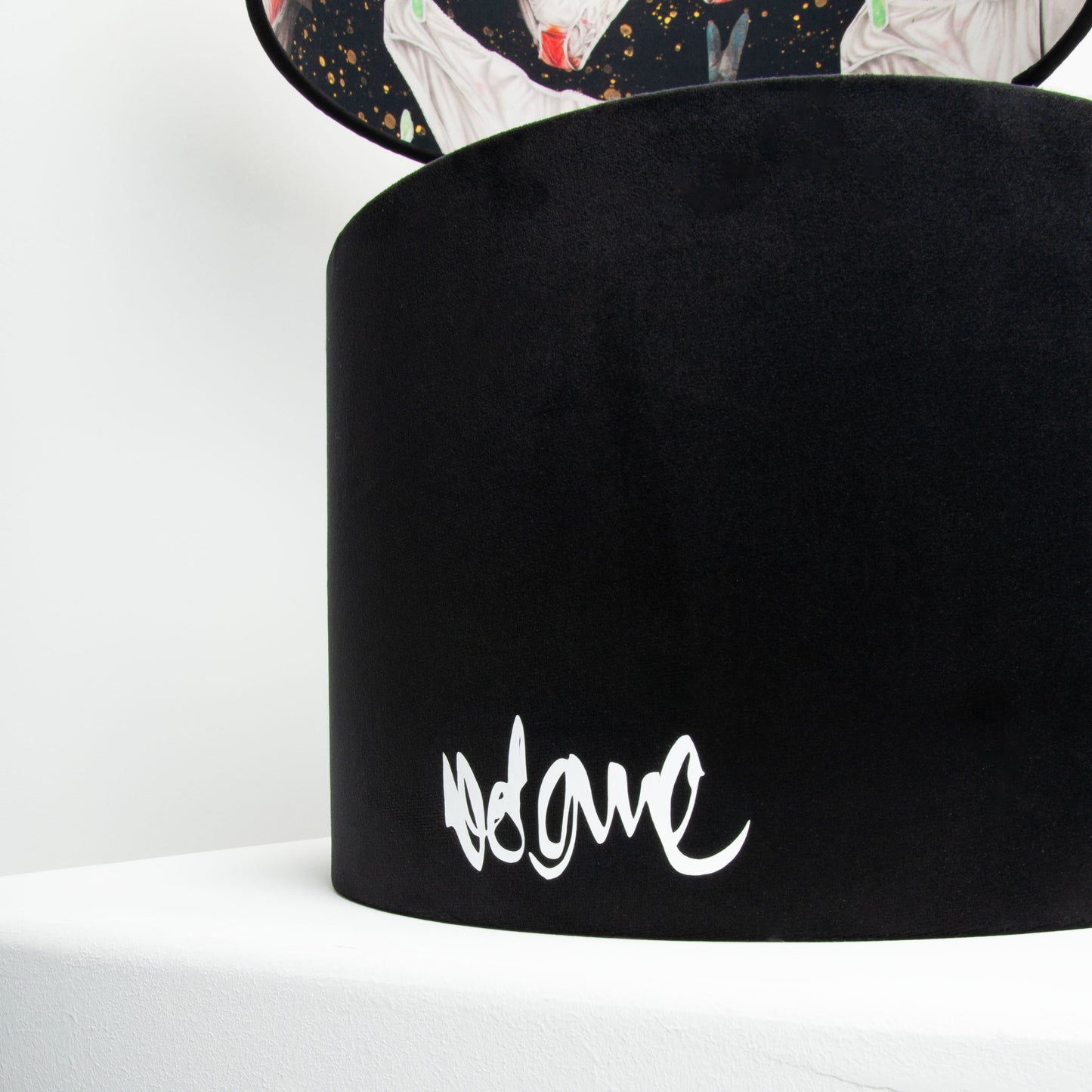 Lampenschirm Samt Schwarz – Volane Art Edition