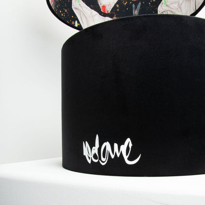 Lampenschirm Samt Schwarz – Volane Art Edition