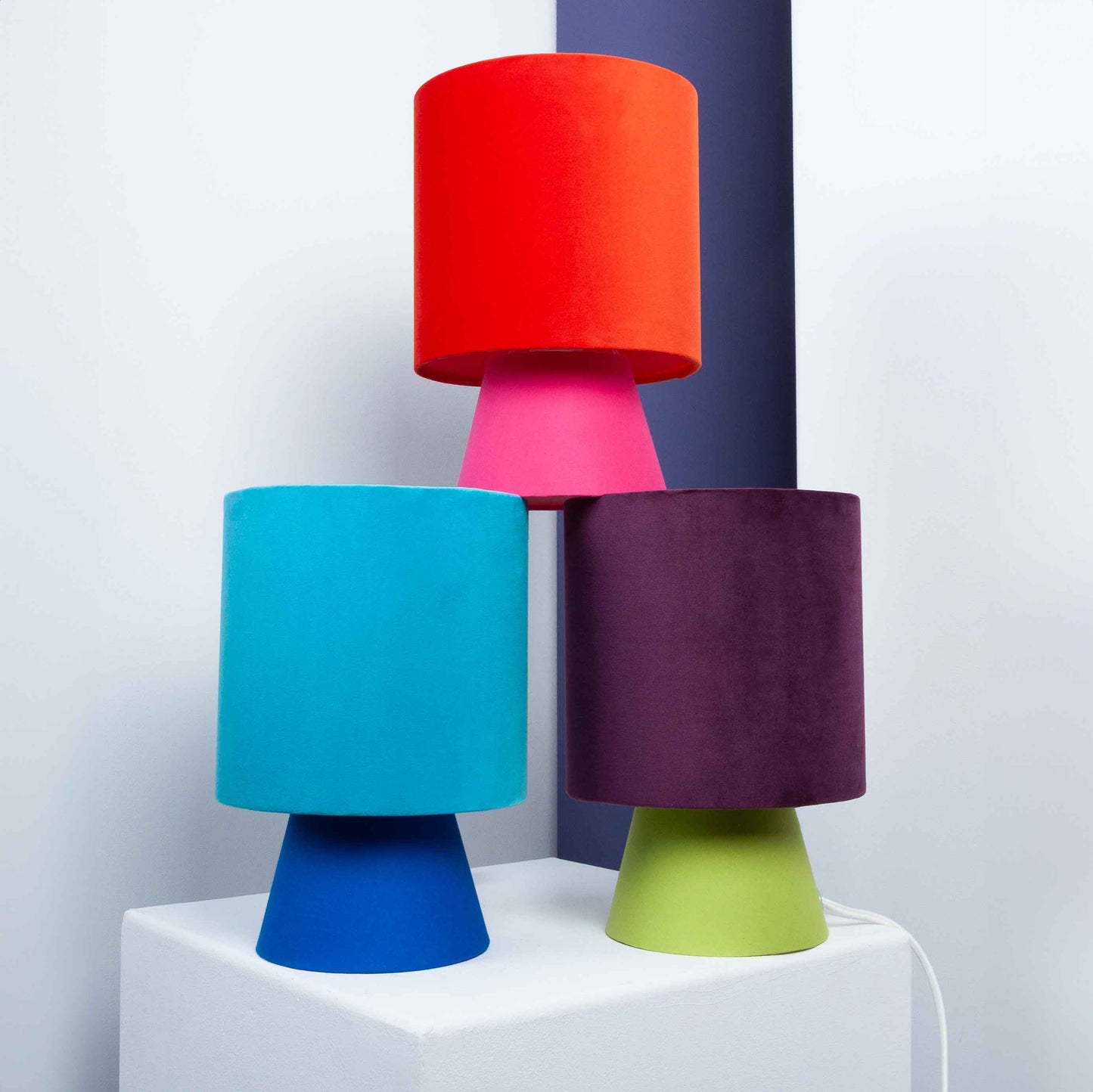 Designer-Tischlampe verschiedene Trendfarben