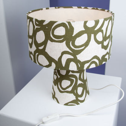 Tischleuchte „Organic Olive“ – Ruhiges Design mit modernem Kunstcharakter