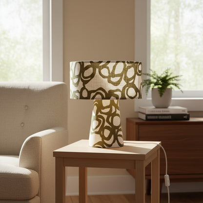 Tischleuchte „Organic Olive“ – Ruhiges Design mit modernem Kunstcharakter