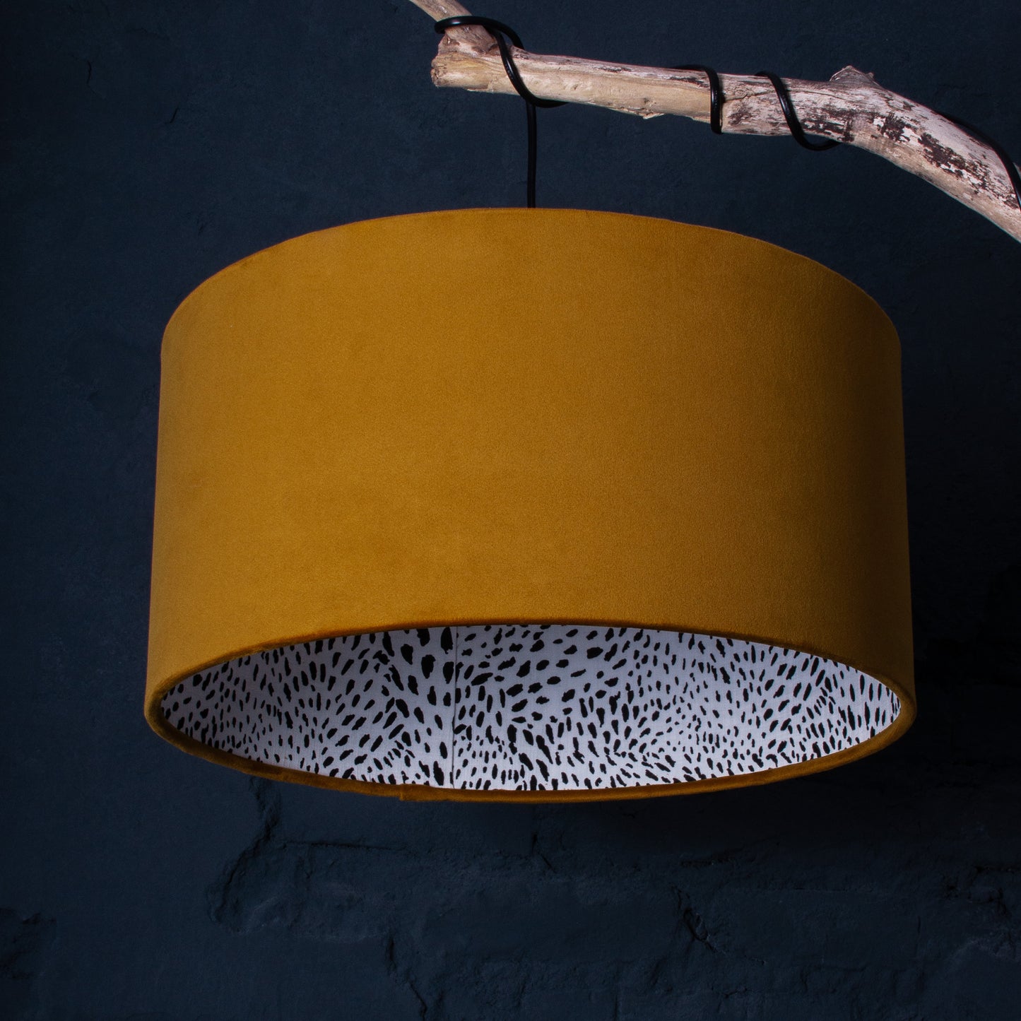 Lampenschirm Karamell mit Animal-Print – Moderner Stofflampenschirm – Safari & Boho Stil für dein Zuhause