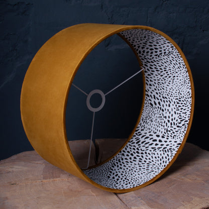 Lampenschirm Karamell mit Animal-Print – Moderner Stofflampenschirm – Safari & Boho Stil für dein Zuhause